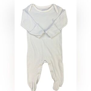 Ralph Lauren White Striped Kids Footie